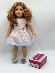 EUC Retired 2014 American Girl Truly Me #61 Red Hair Pierced Ears New Shoes - Picture 1 of 16