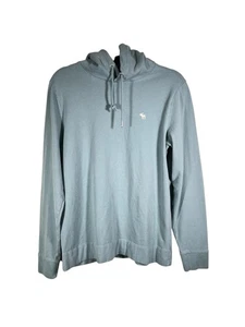 Abercrombie and Fitch Hoodie Men's Size Small Blue Lightweight - Picture 1 of 12