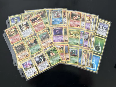 Pokemon Gym Heroes 1st Edition NEAR Complete Set Of Uncommons & Commons - 87/90 - Image 1 of 4