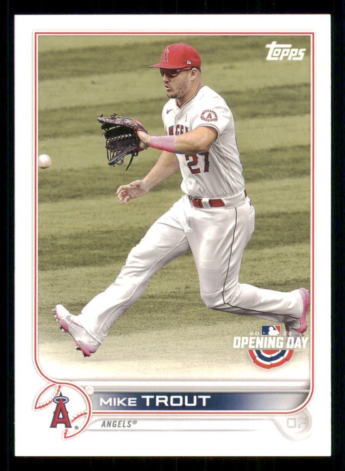 2022 Topps Opening Day #27 Mike Trout - Image 1 of 2