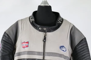 JP1880 Biker Lederjacke Gr. 5XL 72/74 schwarz grau – Second-Hand, Top Zustand - Bild 1 von 13