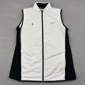 Under Armour Golf Vest Men Large White Full Zip Alabama Masters Jacket Cold Gear - Picture 1 of 11