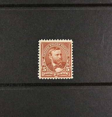 USA Scott # 270 F-VF OG Hinged 5c Grant 19th Century Stamp Cat $35 - Image 1 of 2