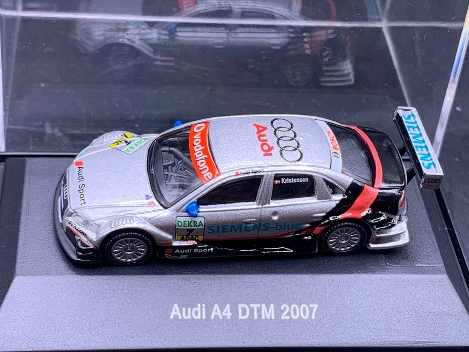 Schuco Modellbau Auto 1:87 H0 Audi A4 DTM 2007 Bosch Siemens Dekra - Immagine 1 di 1