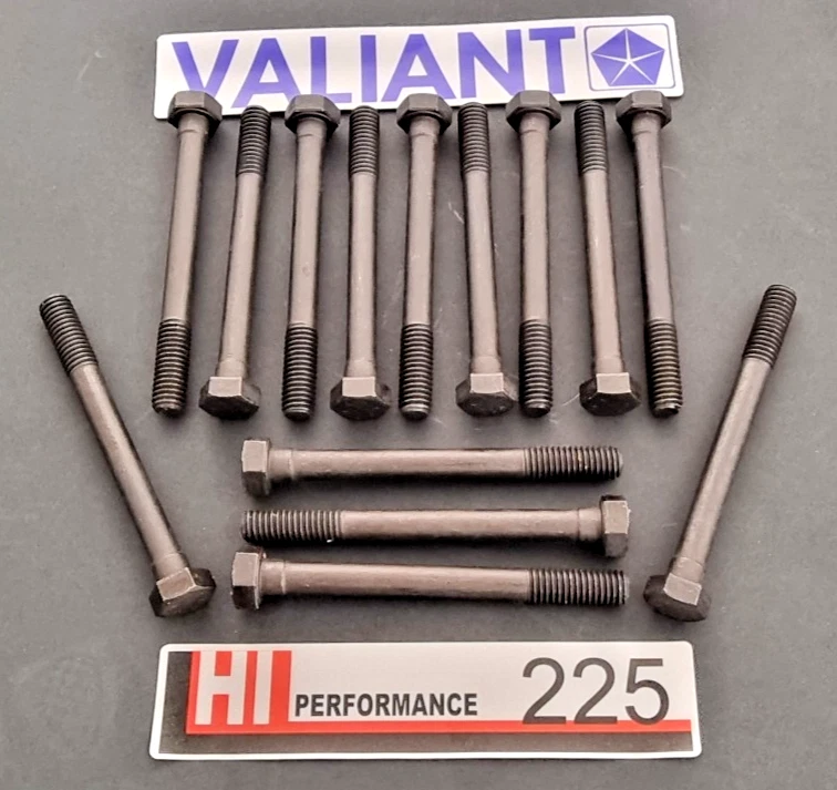 CHRYSLER VALIANT 225 SLANT NEW HEAD BOLT SET DON;T USE 50-60 YEAR OLD BOLTS! - image 1 of 1