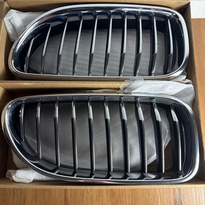 BMW 528i 535i 550i (F10) 2011-2013 par de rejillas de riñón OEM Foto 1 de 4
