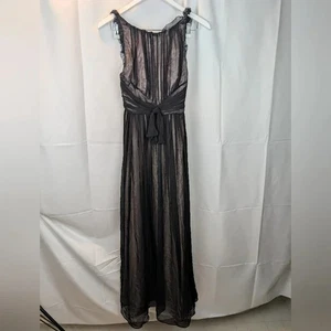 Vestido de noche de seda negro Jill Stuart talla 2 usado en excelente estado - Imagen 1 de 14