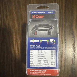 Curt 51323 Brake Control Wiring Harness Direct Plug-In 2 Plug Style Retail Pkg - Bild 1 von 3