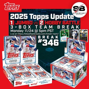 Actualización Topps 2025 de los Cardenales de San Luis JUMBO + HOBBY 3-Box Team Break #346 - Imagen 1 de 3
