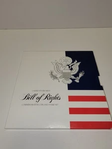 United States Bill of Rights Coin and Stamp Set with 1993 Silver Half Dollar - Picture 1 of 4