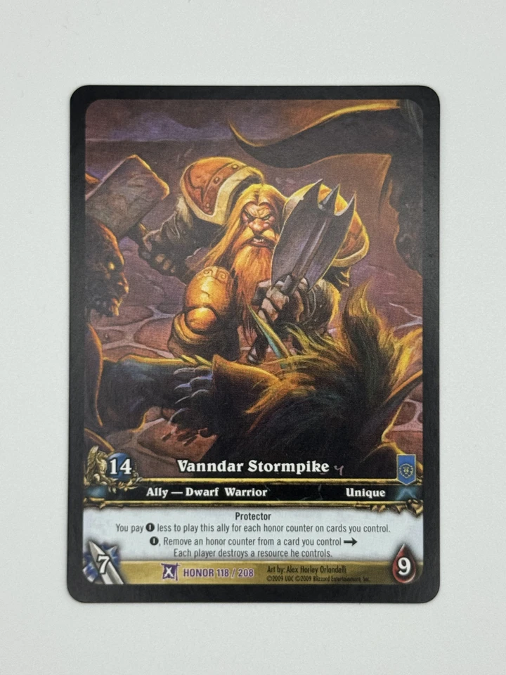 World of Warcraft TCG Honor 118/208 Extended Art Vanndar Stormpike - Image 1 of 1