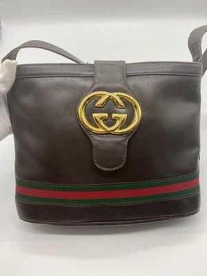 Gucci Vintage Interlocking Sherry Line Shoulder Bag Authenticity - Image 1 of 4