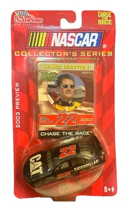 1 64 Nascar Diecast Ward Burton #22 Black Cat 2003 Rare One Racing Champ - Image 1 of 4