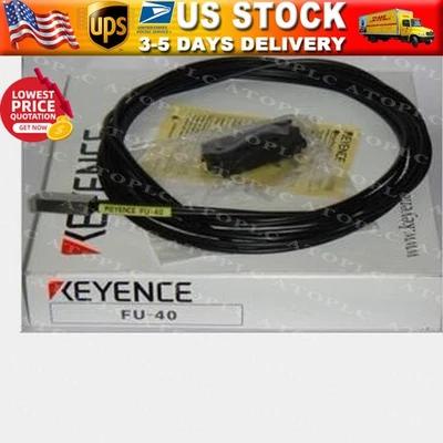 New KEYENCE FU-40 Reflective Fiber Optic Sensor  US Free TAX - Image 1 of 4