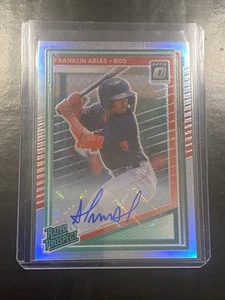 Tarjeta de firma óptica Franklin Arias 2025 Donruss Rated Propects #175! Medias Rojas! - Imagen 1 de 2