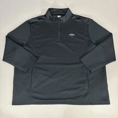 Pullover de golf Callaway Infinity protección solar UPF 1/4 cremallera negro para hombre 3XL XXXL Foto 1 de 4