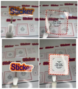 Custom Sticker Personalised Business Logo Transparent, Vinyl Sticker - Picture 1 of 12
