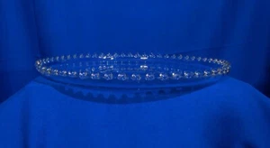 Imperial Candlewick Torte Plate Cupped Edge 400/75V Clear Glass Ohio USA bfe3405 - Picture 1 of 3