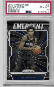 2019-20 Panini Prizm Emergent Chuma Okeke #6 PSA 10 GEM MT Rookie RC - Bild 1 von 2