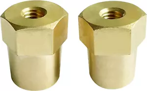5/16"-18 Thread Female Brass Battery Terminal Post Adapter Battery Terminal Char - Picture 1 of 6