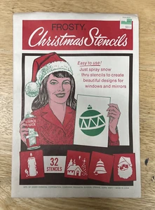 VINTAGE FROSTY CHRISTMAS STECIL ESSEX CHEMICAL CORP ORANGE CT VERSIEGELT 1970er - Bild 1 von 6