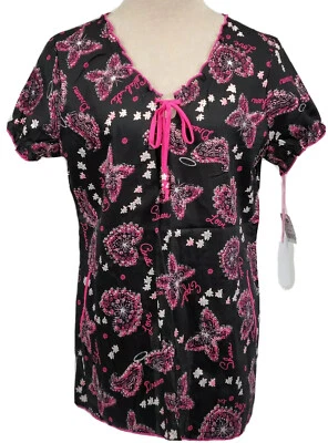 Koi Bridgette Womens Small Scrub Top Positivity Lightweight #129PRM, NWT - Image 1 of 4