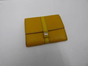 Ladies H&M small leather yellow coin purse - Picture 1 of 4