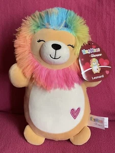 Squishmallows Hug Mees Leonard Löwe mit Regenbogenmähne weiches Plüschtier 10 Zoll - Bild 1 von 15