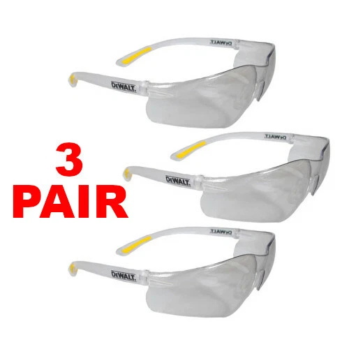 Защитные очки с линзами DEWALT DPG52-9D Contractor Pro для помещений/улицы (3 ПАРЫ) - Изображение 1 из 1