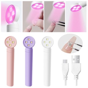 Portable Mini Nail Lamp Dryer UV LED Gel Polish Finger Flashlight Lamp Nail Art☆