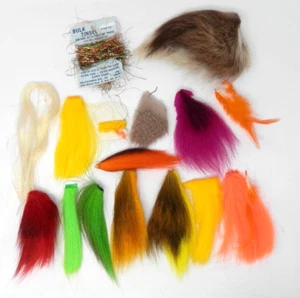 Lot Fishing Fly Tying Materials • Lure Making Dyed Colored Hair Tinsel - Picture 1 of 10