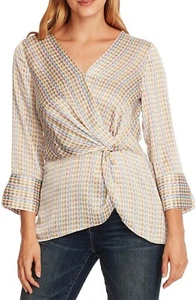 Vince Camuto Side Twist Top Geo Petal Pink Blue and Yellow - Bild 1 von 8