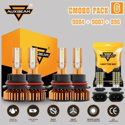 for Dodge Ram 1500 2500 3500 1994-2005 AUXBEAM LED Headlights 9004 9007 3157 896 - Image 1 of 4