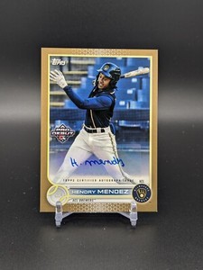 Hendry Mendez Brewers 2022 Topps Pro Debut Auto #'d /50 #PD-128
