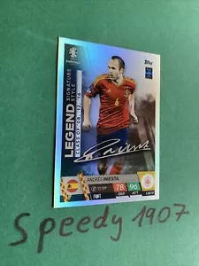 Topps Match Attax UEFA EURO 2024 Germania stile firma leggenda Iniesta LSS17 - Foto 1 di 1