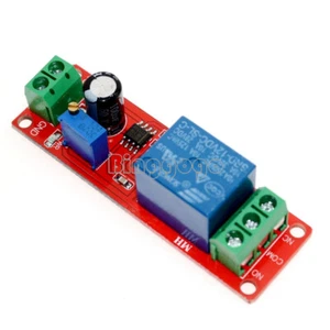 12V Delay Adjustable Timer NE555 Oscillator 0-10 Second Relay Switch Module New - Bild 1 von 4
