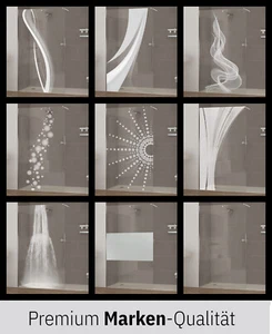 Walkin Duschwand m. 3D Lasergravur  Glas Dusche Duschkabine Duschabtrennung - Bild 1 von 22