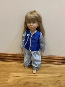 Fits Slim 18" Magic Attic or Kidz n Cats Doll CLothes Top Pants Pajamas Only - Imagen 1 de 3