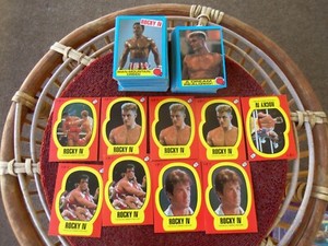 Vintage 1985 Topps Rocky IV movie 161 trading cards 9 stickers incomplete set
