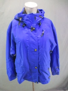 FILA SNOTECH Size 8 Women Full Zip Snap Collar Powder Skirt Snowboard Jacket 328 - Picture 1 of 12
