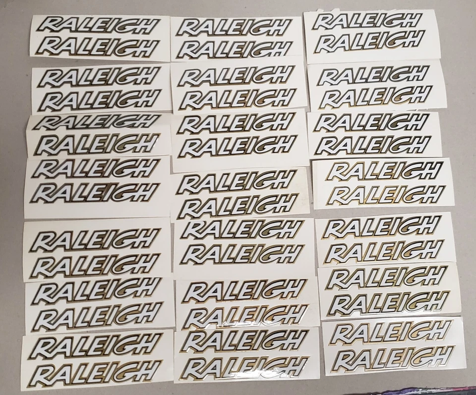 LOTE DE 42 CALCOMANÍAS ADHESIVAS VINTAGE BICICLETA RALEIGH TUBO DE ASIENTO TUBO DESCENDENTE NUEVO #2 Foto 1 de 1