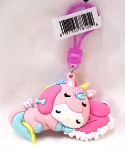 Hello Kitty & Friends 3D Figural Bag Clip Series 4 Unicorn - MY MELODY & Pillow - Picture 1 of 3