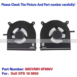 Neu für Dell XPS 16 9650 Lüfter R+L 08GVMH 0F966V - Bild 1 von 4