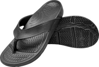 NUUSOL CASCADE Flip Flops "Made in America" Eclipse Black Mens Size 11 Free Ship - Image 1 of 4