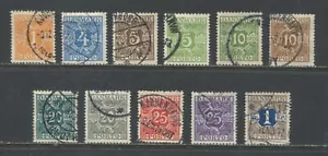 Denmark 190-30 various Postage Dues used - Foto 1 di 1