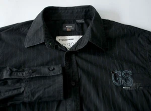 G Star Shirt Black Stripe Size XL *14eg1030a6 - Picture 1 of 7