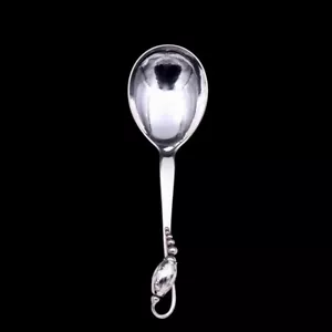 Georg Jensen. Silver Serving Spoon, small 115 - Blossom / Magnolia. - Picture 1 of 1