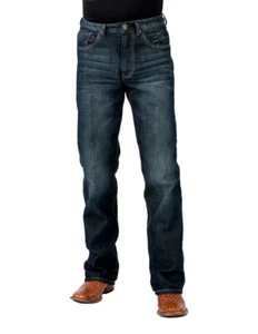 Stetson Western Jeans Mens 1210 Straight Dark Wash 11-004-1210-8002 BU - Picture 1 of 4