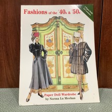 Fashions of the 40's & 50's Paper Dolls Paperback by Norma Lu Meehan 1996 