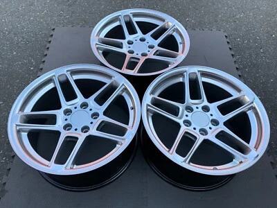 Set of 3 X 18X8.5 ET15 AC Schnitzer Type 3 Germany AB-Eintz Reps Brand new boxed - Image 1 of 4